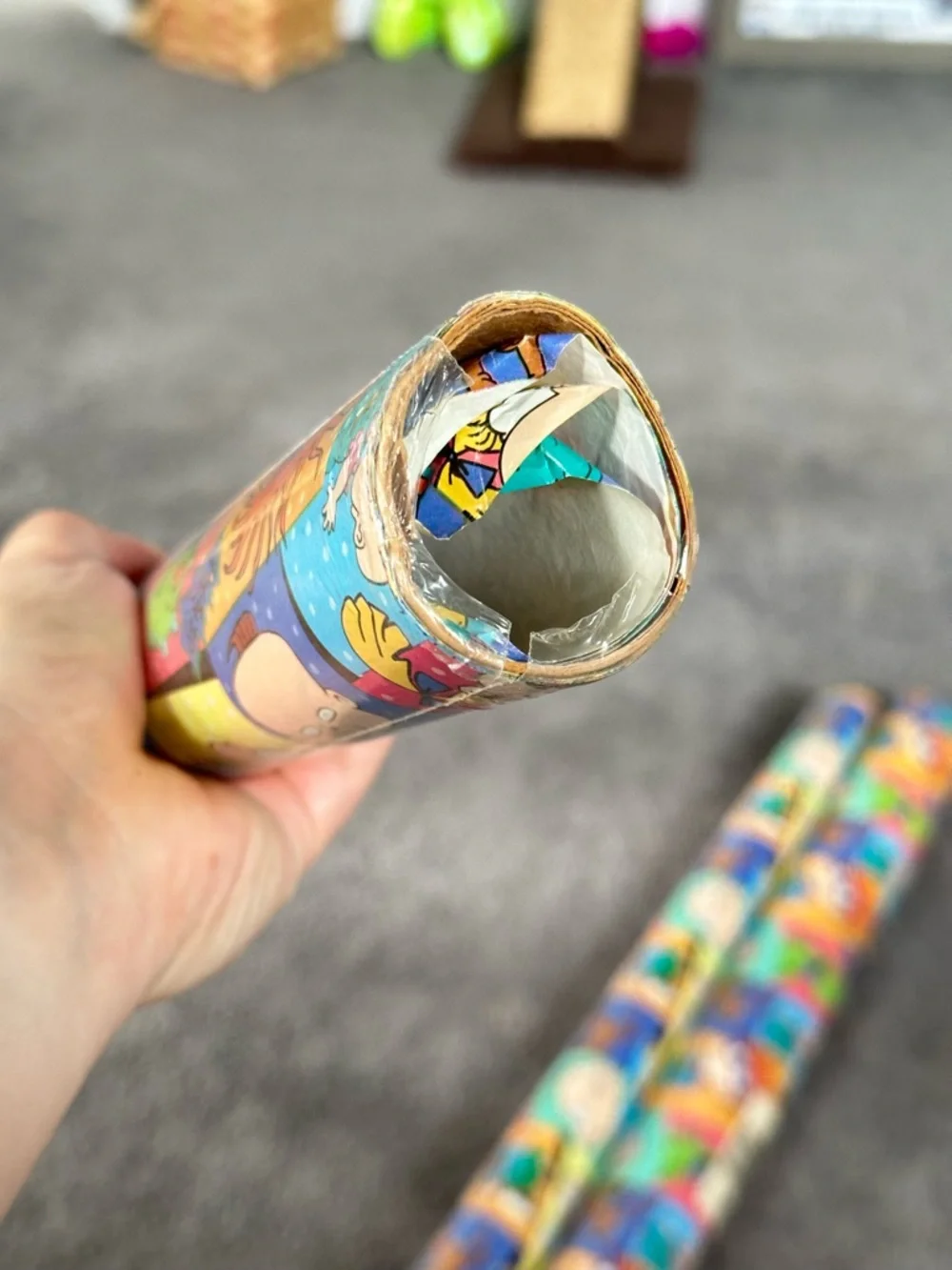 3 Rolls 1997 Nickelodeon American Greetings Rugrats Gift Wrapping Paper Prop Y2K